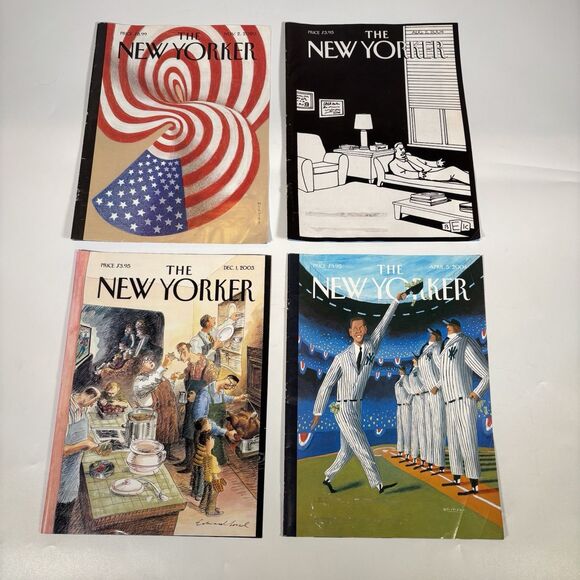 New Yorker Magazine Covers Only Lot Art To Frame 20 Flaws 2003-2020 Front Back - Picture 5 of 6